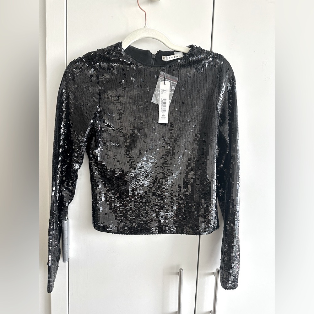 Alice olivia sequin top